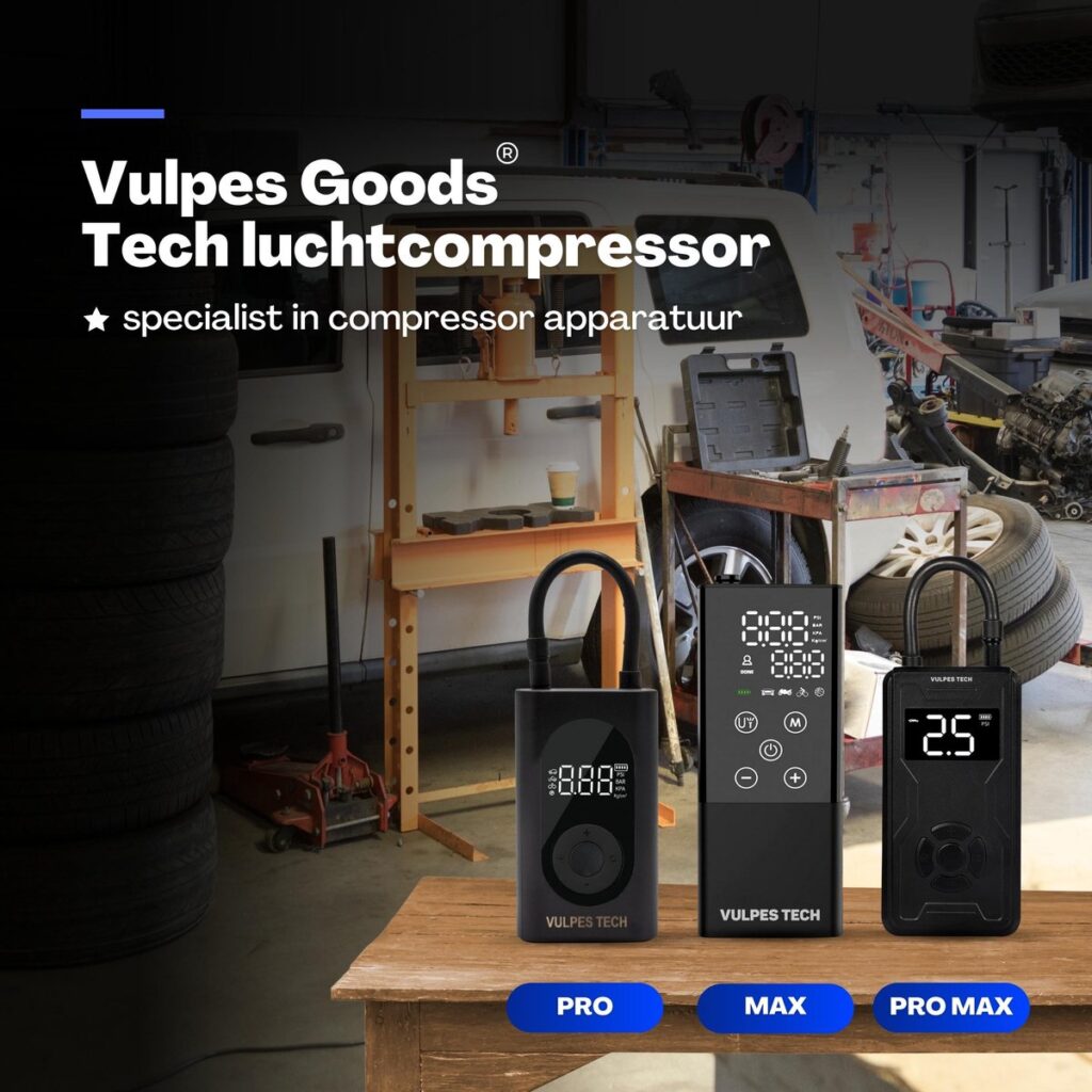 Fietspomp Luchtcompressor Max Vulpes Goods